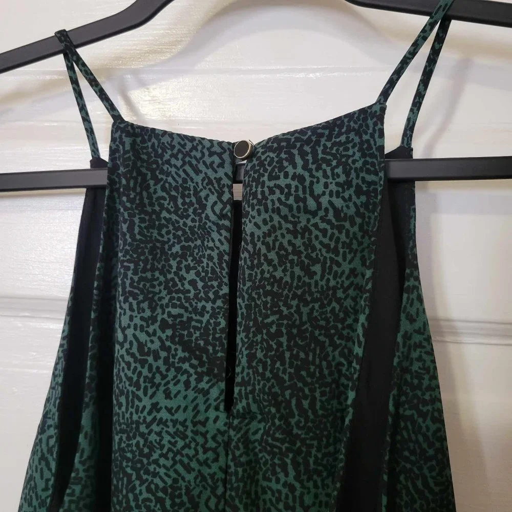 Kaileigh green black high neck M top - Picture 6 of 7